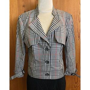 L.A.M.B. Gwen Stefani Plaid Cotton Jacket